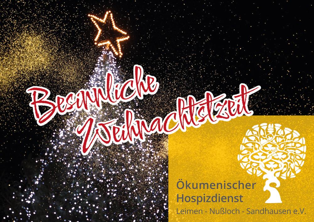 Unser ambulanter Hospizdienst wünscht frohe Weihnachten