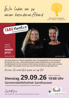 Improvisationstheater mit den Tabutanten am 29. September in Sandhausen. Copyright: „Silvia Wimmer & Tabutanten“.